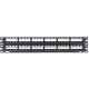 Panduit CP48WSBLY Modular Patch Panel - 48 Port(s) - 2U High - Black - 19" Wide - Rack-mountable CP48WSBLY