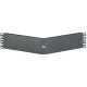 Panduit CPAF2BLY 2U Filler Panel - Black - 3.5" Height - 19" Width - 4.2" Depth - TAA Compliance CPAF2BLY