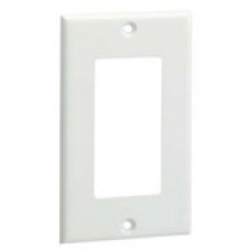 Panduit Pan-Way Classic 1 Sockets Single Gang Faceplate - 1 x Total Number of Socket(s) - 1-gang - Electric Ivory - Plastic - TAA Compliance CPGEI
