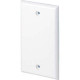 Panduit Pan-Way Classic Series Blank Faceplates - 1-gang - Electric Ivory - ABS Plastic - TAA Compliance CPNEI