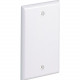 Panduit Blank Cover Faceplate - 1-gang - White - Acrylonitrile Butadiene Styrene (ABS) - TAA Compliance CPNWH