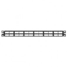 Panduit CPP48HDEWBL 48-Port Modular Patch Panel - 48 - 48 Port(s) - 48 x RJ-11 - TAA Compliance CPP48HDEWBL