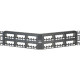 Panduit Mini-Com 48 Port Modular Patch Panel - 48 x RJ-45 - 48 Port(s) - 48 x RJ-45 - 48 x RJ-11 - 19" Wide - Rack-mountable - TAA Compliance CPPA48FMWBLY