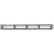 Panduit CPPL24M6BLY Modular Patch Panel - 24 Port(s) - 1U High - Black - 19"/23" Wide - Rack-mountable - TAA Compliance CPPL24M6BLY