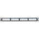 Panduit CPPL24M6BLY Modular Patch Panel - 24 Port(s) - 1U High - Black - 19"/23" Wide - Rack-mountable - TAA Compliance CPPL24M6BLY
