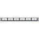 Panduit Mini-Com 24 Port Modular Patch Panel - 24 x RJ-45 - 24 Port(s) - 24 x RJ-45 - 24 x RJ-11 - 19" Wide - Rack-mountable - TAA Compliance CPPL24WBLY