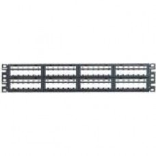Panduit Mini-Com Modular Patch Panel - 48 - 48 Port(s) - 48 x RJ-11 - 2U High - 19" Wide - Rack-mountable - TAA Compliance CPPL48M6BLY