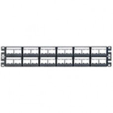 Panduit CPPL48WBL 48-Port Modular Patch Panel - 48 - 48 Port(s) - 48 x RJ-11 - TAA Compliance CPPL48WBLY