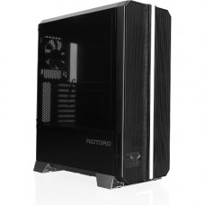 RIOTORO Prism RGB Full-Tower Case - Full-tower - Black - Steel, ABS Plastic - 8 x Bay - 2 x 5.51" x Fan(s) Installed - 0 - Micro ATX, ATX, Mini ITX, EATX Motherboard Supported - 17.80 lb - 7 x Fan(s) Supported - 0 x External 5.25" Bay - 4 x Inte
