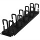 CyberPower 2U Flexible Ring Cable Manager - 2U Rack Height - Cold Rolled Steel, Plastic CRA30006