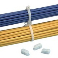 PANDUIT Open Cable Tie Connector Ring - Natural - 1000 Pack - TAA Compliance CROS-M