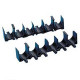 PANDUIT Stackable Cable Rack Spacer - Black - 10 Pack - TAA Compliance CRS1-125-X