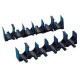 PANDUIT Stackable Cable Rack Spacer - Cable Spacer - Black - 10 Pack - TAA Compliance CRS4-125-X