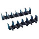 PANDUIT Stackable Cable Rack Spacer - Cable Spacer - Black - 10 Pack - TAA Compliance CRS6-X
