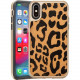 Rocstor Leopard Kajsa iPhone X/iPhone Xs Case - For iPhone X, iPhone Xs - Leopard - Brown - Polycarbonate, Thermoplastic Polyurethane (TPU) - 48" Drop Height CS0003-XXS