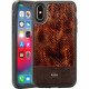 Rocstor Snake Kajsa iPhone X/iPhone Xs Case - For iPhone X, iPhone Xs - Brown - Shock Absorbing - Genuine Leather, Polycarbonate, Thermoplastic Polyurethane (TPU) - 48" Drop Height CS0004-XXS