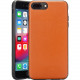 Rocstor Premium Bliss Collection Genuine Leather case for iPhone&reg; 8 Plus, 7 Plus, 6 Plus & 6s Plus - Camel - For Apple iPhone 7 Plus, iPhone 8 Plus CS0009-78P