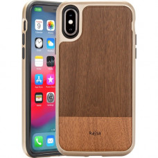 Rocstor Bare Kajsa iPhone X/iPhone Xs Case - For iPhone X, iPhone Xs - Wooden - Dark Brown - Wear Resistant - Polycarbonate, Thermoplastic Polyurethane (TPU) - 48" Drop Height CS0032-XXS