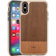 Rocstor Bare Kajsa iPhone X/iPhone Xs Case - For iPhone X, iPhone Xs - Wooden - Dark Brown - Wear Resistant - Polycarbonate, Thermoplastic Polyurethane (TPU) - 48" Drop Height CS0032-XXS