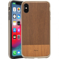 Rocstor Bare Kajsa iPhone Xs Max Case - For iPhone Xs Max - Wooden - Dark Brown - Wear Resistant - Polycarbonate, Thermoplastic Polyurethane (TPU) - 48" Drop Height CS0038-XSM