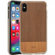 Rocstor Bare Kajsa iPhone Xs Max Case - For iPhone Xs Max - Wooden - Dark Brown - Wear Resistant - Polycarbonate, Thermoplastic Polyurethane (TPU) - 48" Drop Height CS0038-XSM