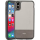 Rocstor Bloc Kajsa iPhone X/iPhone Xs Case - For iPhone X, iPhone Xs - Bonne Journee - Light Gray, Dark Gray - Genuine Leather, Polycarbonate, Thermoplastic Polyurethane (TPU) - 48" Drop Height CS0050-XXS