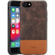 Rocstor Retro Kajsa iPhone 7/iPhone 8 Case - For iPhone 7, iPhone 8, iPhone 6, iPhone 6S - Brown, Tan - Genuine Leather CS0060-78