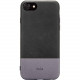 Rocstor Retro Kajsa Case - For Apple iPhone 8, iPhone 7, iPhone 6, iPhone 6S - Black/Gray - Genuine Leather CS0062-78