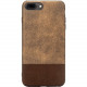 Rocstor Retro Kajsa Case - For Apple iPhone 8 Plus, iPhone 7 Plus, iPhone 6 Plus, iPhone 6S Plus - Light Brown, Brown - Genuine Leather CS0064-78P