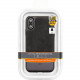 Rocstor Retro Kajsa Case - For Apple iPhone Xs, iPhone X - Black/Gray - Drop Resistant - Genuine Leather, Polycarbonate, Thermoplastic Polyurethane (TPU) - 48" Drop Height CS0068-XXS