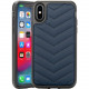 Rocstor Bold Kajsa iPhone X/iPhone Xs Case - For iPhone X, iPhone Xs - V Shape - Navy - Wear Resistant - Plush, Polycarbonate, Thermoplastic Polyurethane (TPU) - 48" Drop Height CS0080-XXS