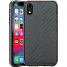 Rocstor Geo Kajsa iPhone XR Case - For iPhone XR - Dark Gray - Wear Resistant - Plush, Polycarbonate, Thermoplastic Polyurethane (TPU) - 48" Drop Height CS0083-XR