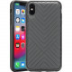 Rocstor Geo Kajsa iPhone Xs Max Case - For iPhone Xs Max - Dark Gray - Wear Resistant - Plush, Polycarbonate, Thermoplastic Polyurethane (TPU) - 48" Drop Height CS0085-XSM