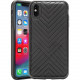 Rocstor Geo Kajsa iPhone Xs Max Case - For iPhone Xs Max - Black - Wear Resistant - Plush, Polycarbonate, Thermoplastic Polyurethane (TPU) - 48" Drop Height CS0086-XSM