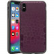 Rocstor Alligator Kajsa iPhone Xs Max Case - For iPhone Xs Max - Crocodile - Purple - Genuine Leather, Polycarbonate, Thermoplastic Polyurethane (TPU) - 48" Drop Height CS0104-XSM