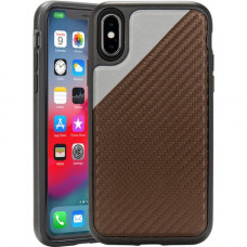 Rocstor Matrix Carbon 1 Kajsa iPhone X/iPhone Xs Case - For iPhone X, iPhone Xs - Brown - Wear Resistant - Polycarbonate, Thermoplastic Polyurethane (TPU) - 48" Drop Height CS0107-XXS