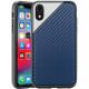 Rocstor Matrix Carbon 1 Kajsa iPhone XR Case - For iPhone XR - Navy - Wear Resistant - Polycarbonate, Thermoplastic Polyurethane (TPU) - 48" Drop Height CS0112-XR