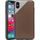 Rocstor Matrix Carbon 1 Kajsa iPhone Xs Max Case - For iPhone Xs Max - Brown - Wear Resistant - Polycarbonate, Thermoplastic Polyurethane (TPU) - 48" Drop Height CS0115-XSM