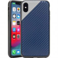 Rocstor Matrix Carbon 1 Kajsa iPhone Xs Max Case - For iPhone Xs Max - Navy - Wear Resistant - Polycarbonate, Thermoplastic Polyurethane (TPU) - 48" Drop Height CS0116-XSM
