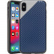 Rocstor Matrix Carbon 1 Kajsa iPhone Xs Max Case - For iPhone Xs Max - Navy - Wear Resistant - Polycarbonate, Thermoplastic Polyurethane (TPU) - 48" Drop Height CS0116-XSM