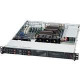 Supermicro SuperChassis 111TQ-600CB - Rack-mountable - Black - 1U - 3 x 1.57" x Fan(s) Installed - 1 x 600 W - Power Supply Installed - ATX, EATX, Micro ATX Motherboard Supported - 5 x Fan(s) Supported - 1 x External 5.25" Bay - 4 x External 2.5