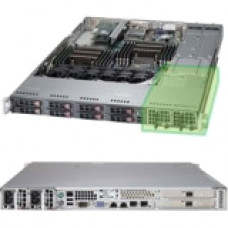 Supermicro SuperChassis 119XTQ-BR700WB (Black) - Rack-mountable - Black - 1U - 8 x Bay - 750 W - 46 lb - 6 x Fan(s) Supported - 8 x External 2.5" Bay - 3x Slot(s) - 80 Plus Gold, RoHS Compliance CSE-119XTQ-BR700WB