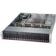 Supermicro SuperChassis SC216BA-R1K28WB System Cabinet - Rack-mountable - Black - 2U - 24 x Bay - 3 x Fan(s) Installed - 2 x 1280 W - ATX, EATX Motherboard Supported - 52.91 lb - 3 x Fan(s) Supported - 24 x External 2.5" Bay - 7x Slot(s) CSE-216BA-R1