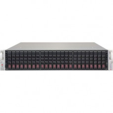 Supermicro SuperChassis 216BE2C-R741JBOD Drive Enclosure - 2U Rack-mountable - Black - 24 x Total Bay - 24 x 2.5" Bay - Mini-SAS - 12Gb/s SAS - Cooling Fan - TAA Compliance CSE-216BE2C-R741JBOD