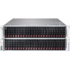 Supermicro SuperChassis 418E16-R1K62B - Rack-mountable - Black - 4U - 25 x Bay - 6 x 3.62", 3.15" x Fan(s) Installed - 2 x 1620 W - 6 x Fan(s) Supported - 25 x External 2.5" Bay - 11x Slot(s) CSE-418E16-R1K62B