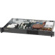 Supermicro SuperChassis SC510-203B System Cabinet - Rack-mountable - Black - 1U - 1 x Bay - 2 x Fan(s) Installed - 1 x 200 W - 11 lb - 2 x Fan(s) Supported - 1 x Internal 3.5" Bay - 1x Slot(s) CSE-510-203B