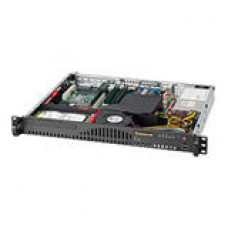 Supermicro SC512-260B Chassis - 1U - Rack-mountable - 2 Bays - 260W - Black CSE-512-260B