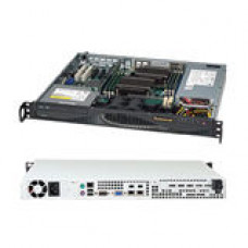 Supermicro SuperChassis SC512F-350B Rackmount Enclosure - Rack-mountable - Black - 1U - 3 x Bay - 2 x Fan(s) Installed - 1 x 350 W - ATX Motherboard Supported - 14 lb - 1 x External 5.25" Bay - 2 x Internal 3.5" Bay - 1x Slot(s) - 80 Plus Gold C