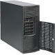 Supermicro SuperChassis CSE-733TQ-668B Server Case - Mid-tower - Black - 7 x Bay - 2 x 4.72" , 3.54" x Fan(s) Installed - 1 x 668 W - Power Supply Installed - EATX, ATX Motherboard Supported - 2 x Fan(s) Supported - 2 x External 5.25" Bay -