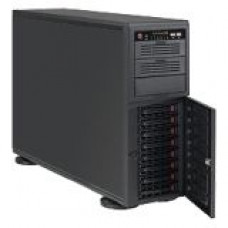 Supermicro SuperChassis SC743TQ-903B System Cabinet - Rack-mountable - Black - 4U - 11 x Bay - 6 x Fan(s) Installed - 1 x 900 W - EATX Motherboard Supported - 56 lb - 6 x Fan(s) Supported - 3 x External 5.25" Bay - 8 x External 3.5" Bay - 7x Slo